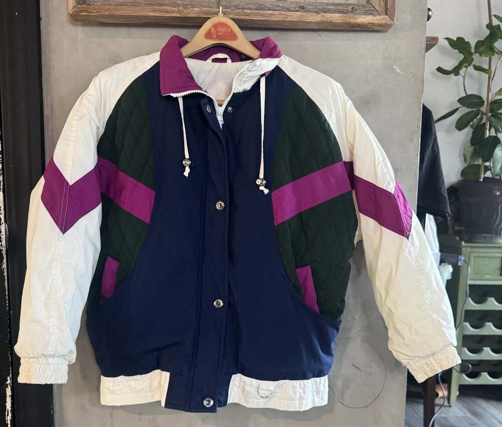 Vintage Andy Johns Colorblock Ski Puffer Jacket Size M